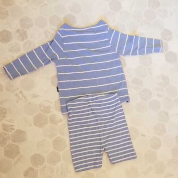 JOJO MAMAN BEBE blue striped set - Picture 4 of 5